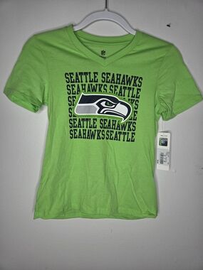 Seattle Seahawks Neon Green Graphic Tee - NFL Logo